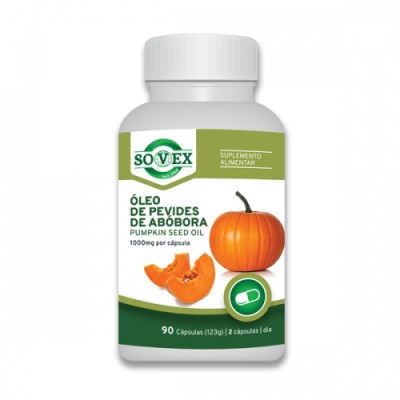 Óleo Pevides de Abóbora 1000mg 90 cápsulas