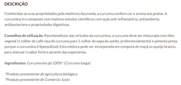 Curcuma 150g Bio