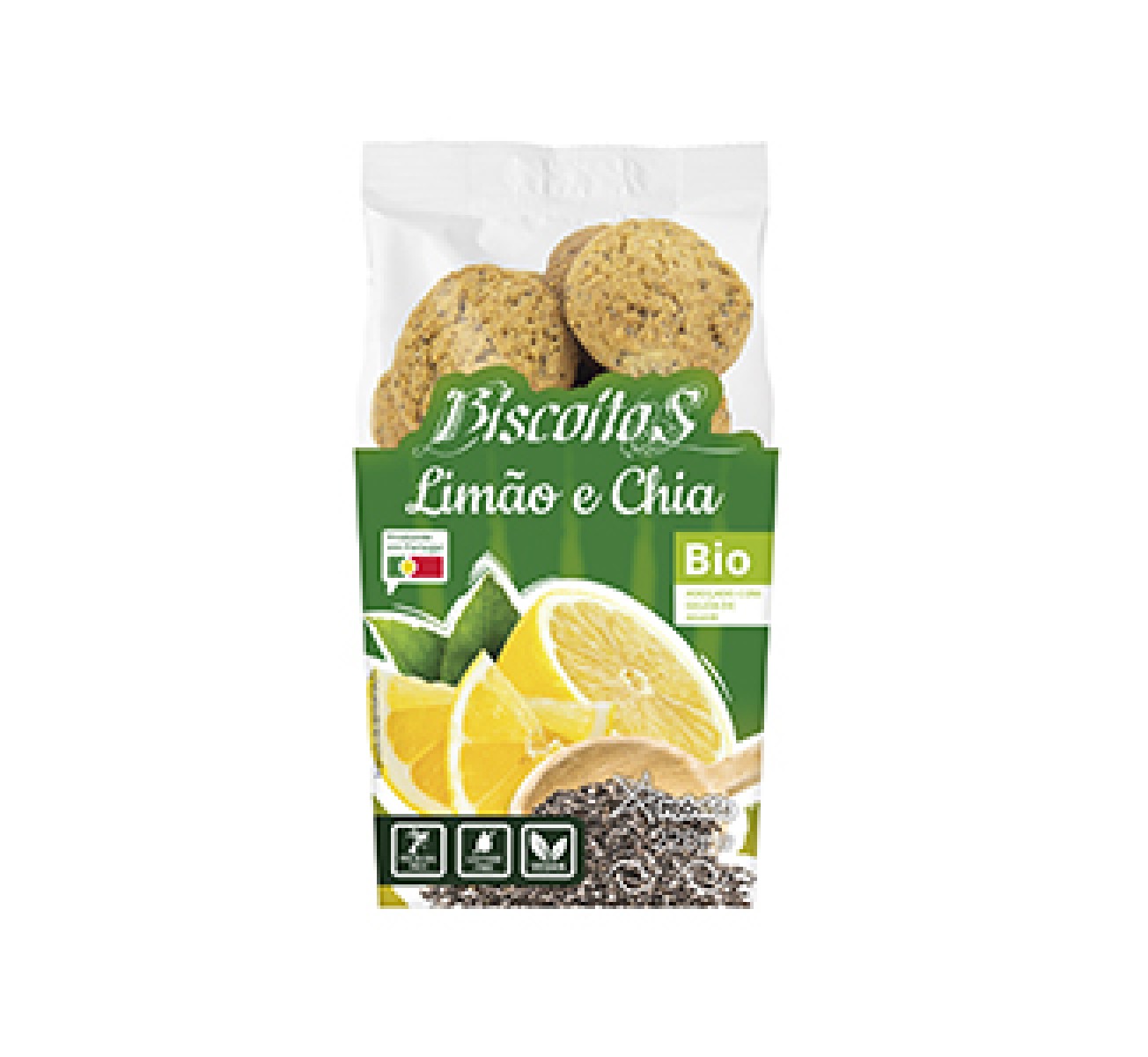 Biscoitos de Limão e Chia