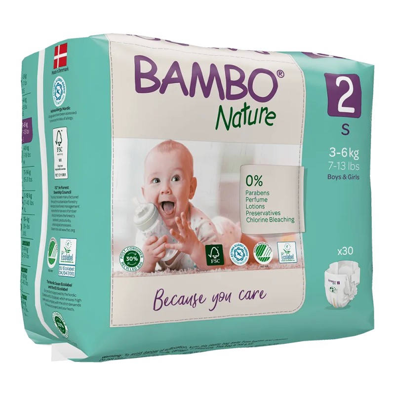 Bambo Nature Fraldas 2S 3-6kg