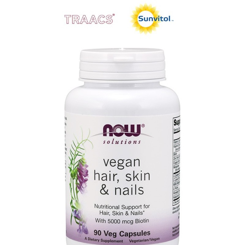 Hair, Skin & Nails Vegan 90 cápsulas vegetais