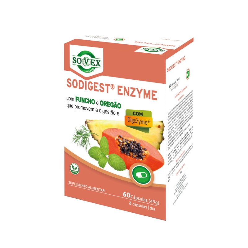 Sodigest Enzyme 60 cápsulas