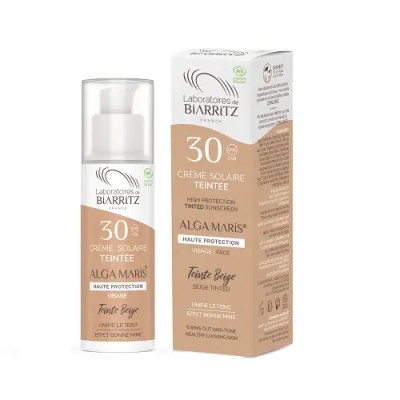 Creme Protetor Solar Rosto com Cor Bege SPF30