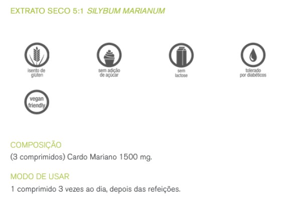 Cardo Mariano 500mg 90 comprimidos