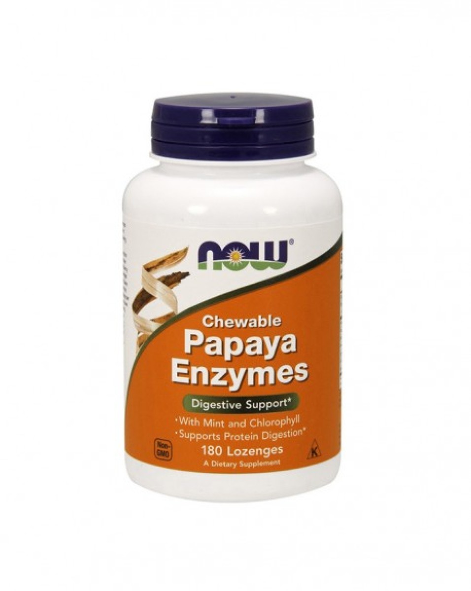 Papaya Enzyme 180 comprimidos mastigáveis