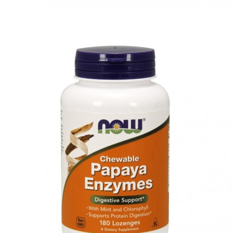 Papaya Enzyme 180 comprimidos mastigáveis