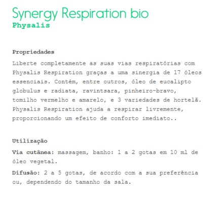Synergy Respiration Physalis 10ml