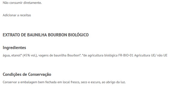 Nat-ali Extrato de Baunilha Bourbon Bio