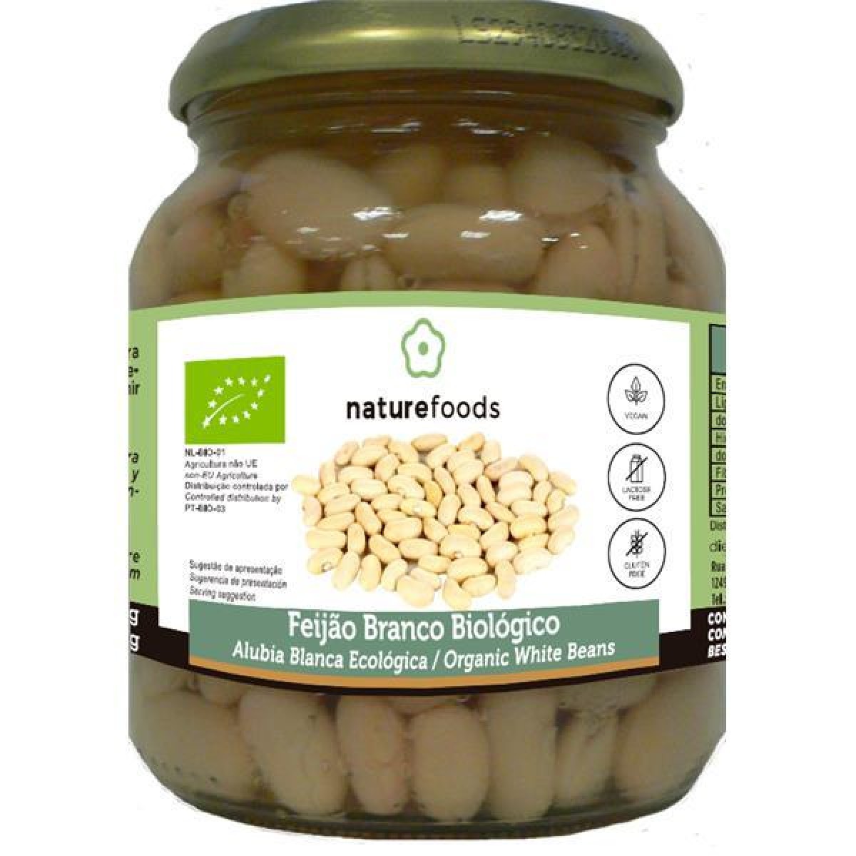 Naturefoods Feijão Branco Cozido Bio