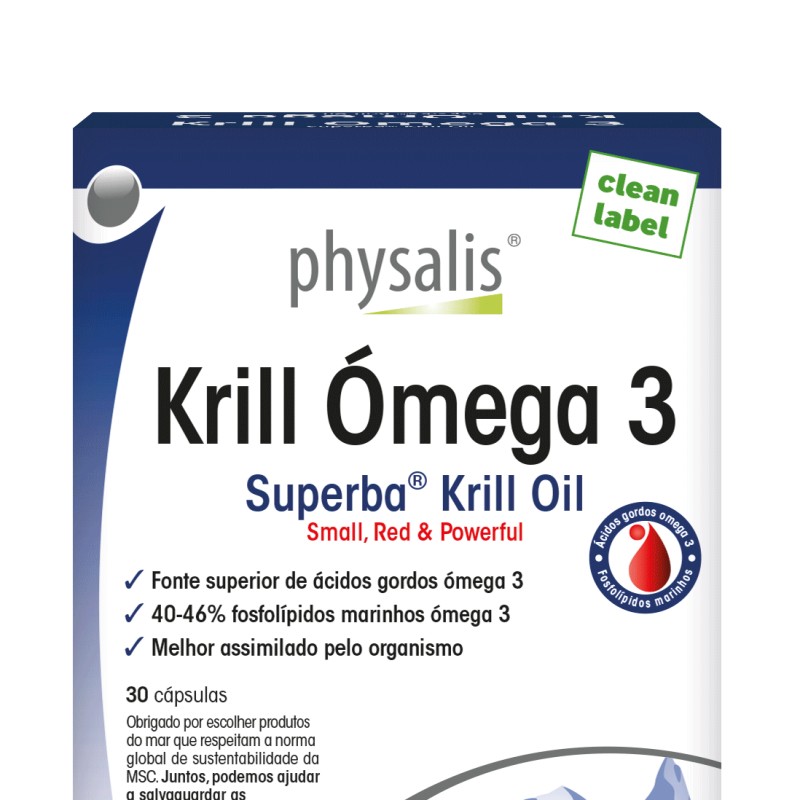 Krill Omega 3 Physalis 30 cápsulas