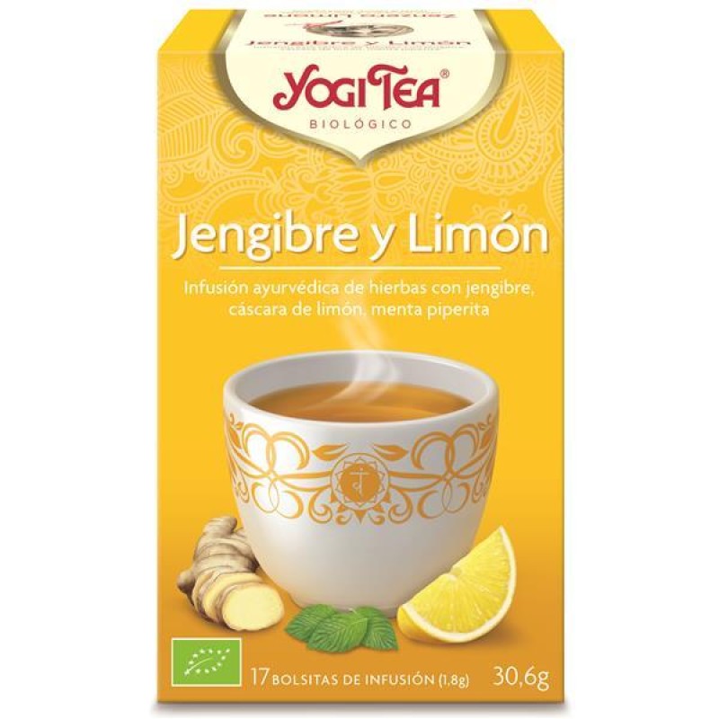Yogi Tea Bio Gengibre Limão 17 saquetas