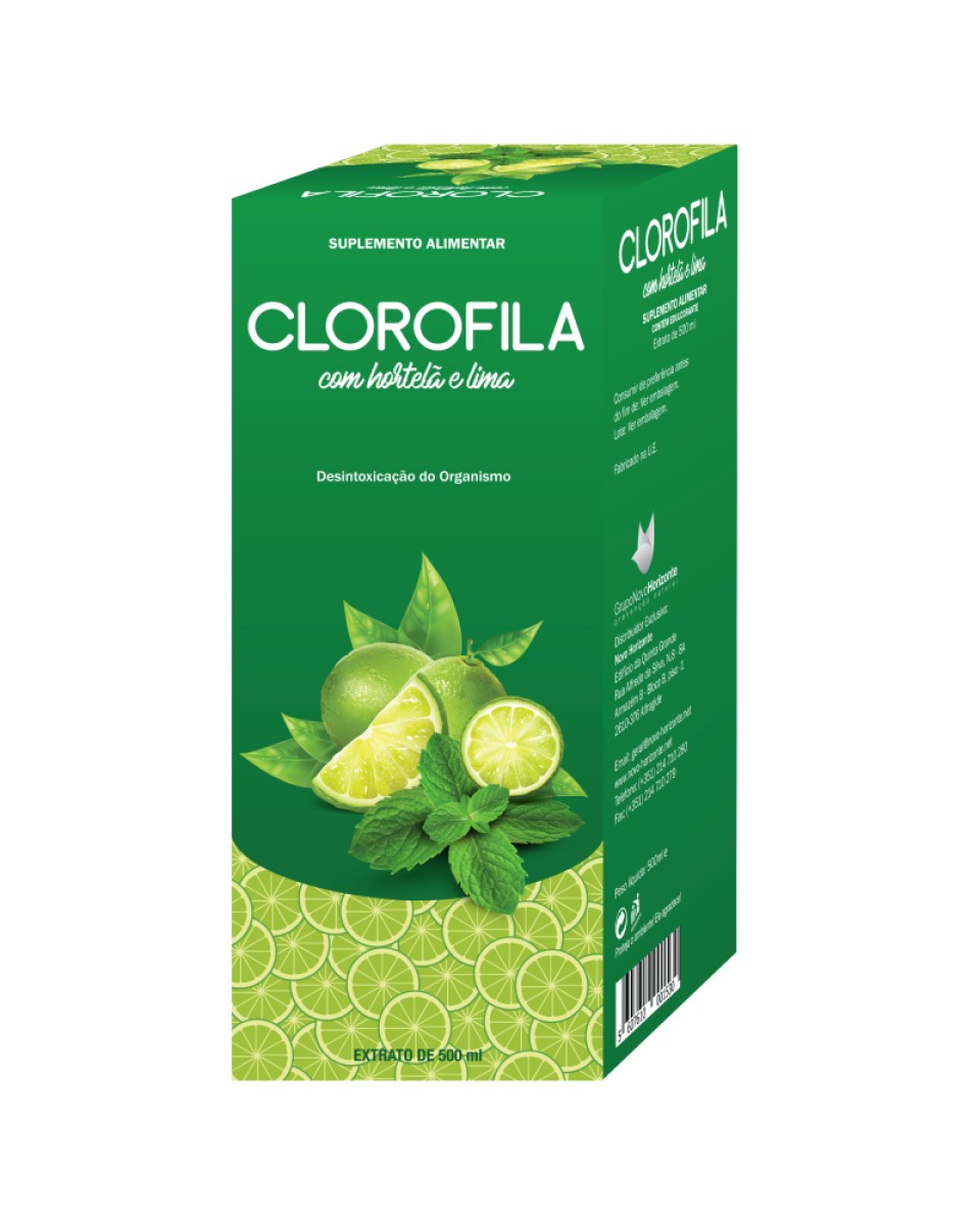 Clorofila com Hortelã e Lima 500ml