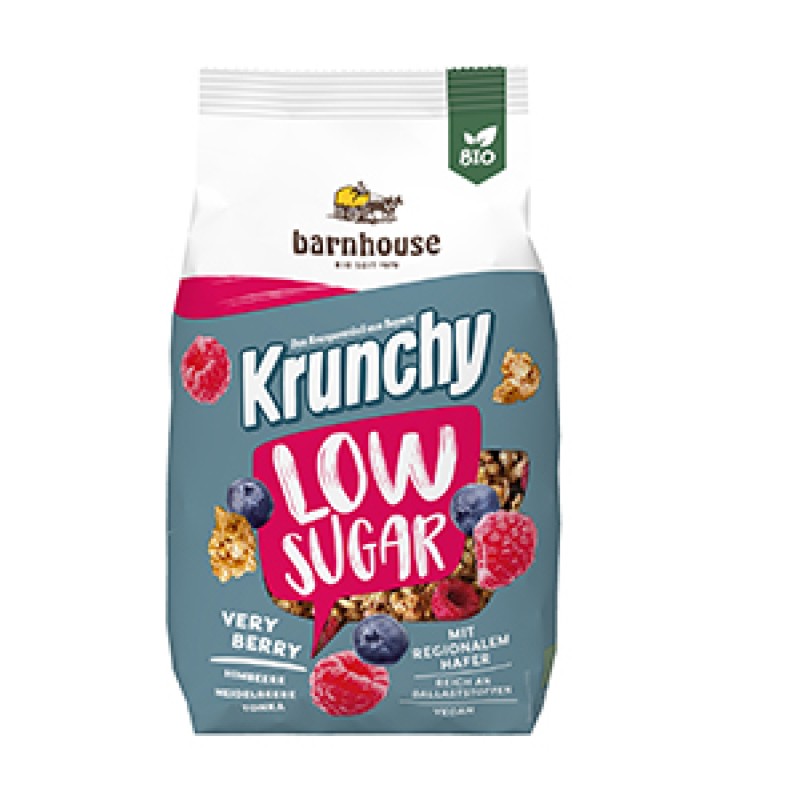 Krunchy Low Sugar Frutos Vermelhos Bio