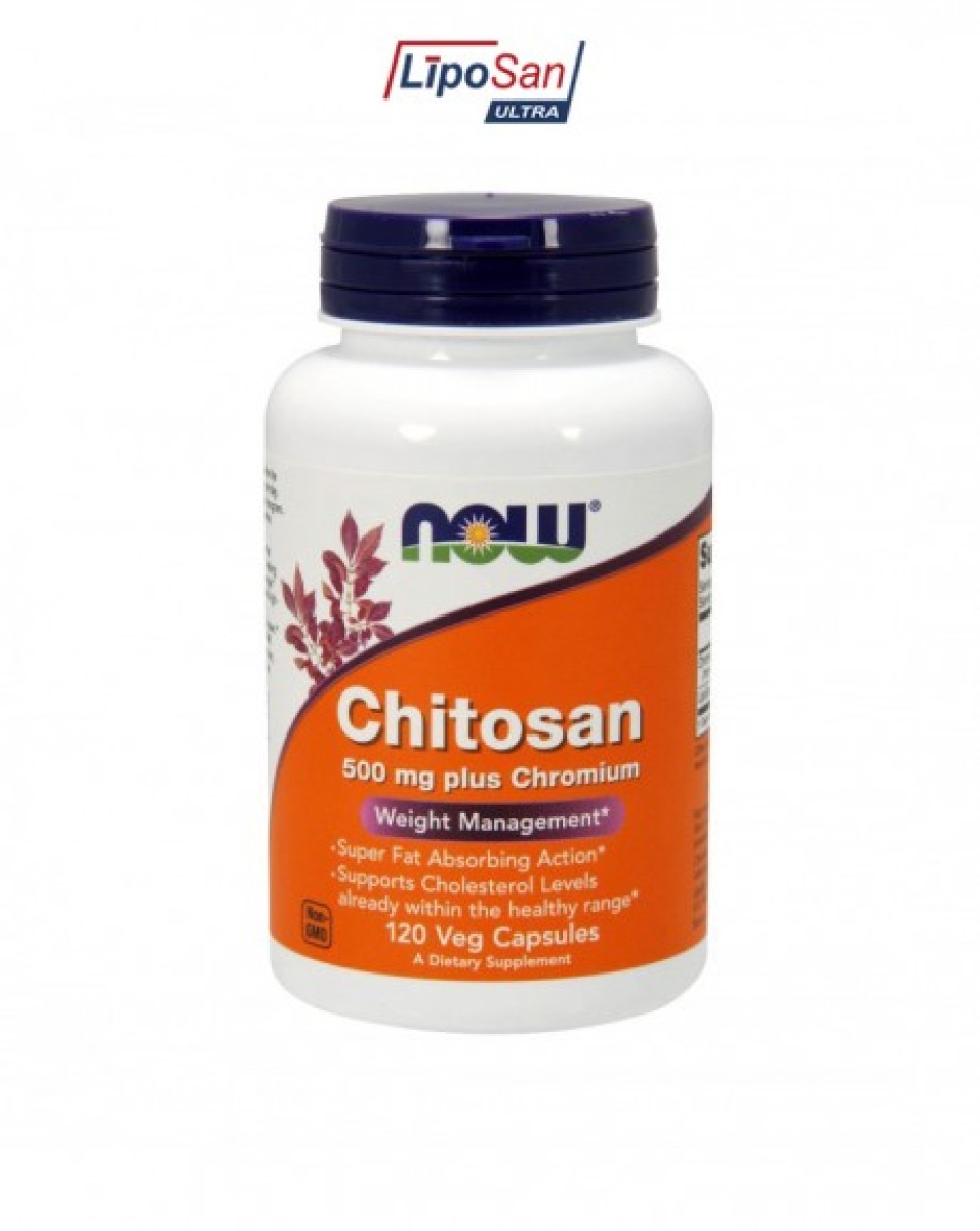 Chitosan Plus, 120 cápsulas vegetais (500mg)