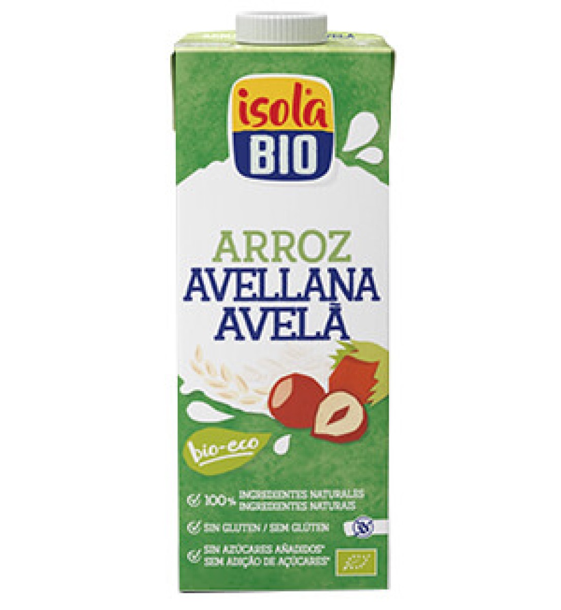 Bebida de Arroz com Avelã Isola Bio